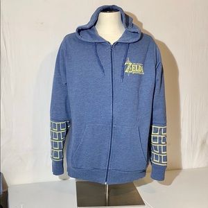 Zelda Nintendo Men’s XXL Zip Up Hoodie
